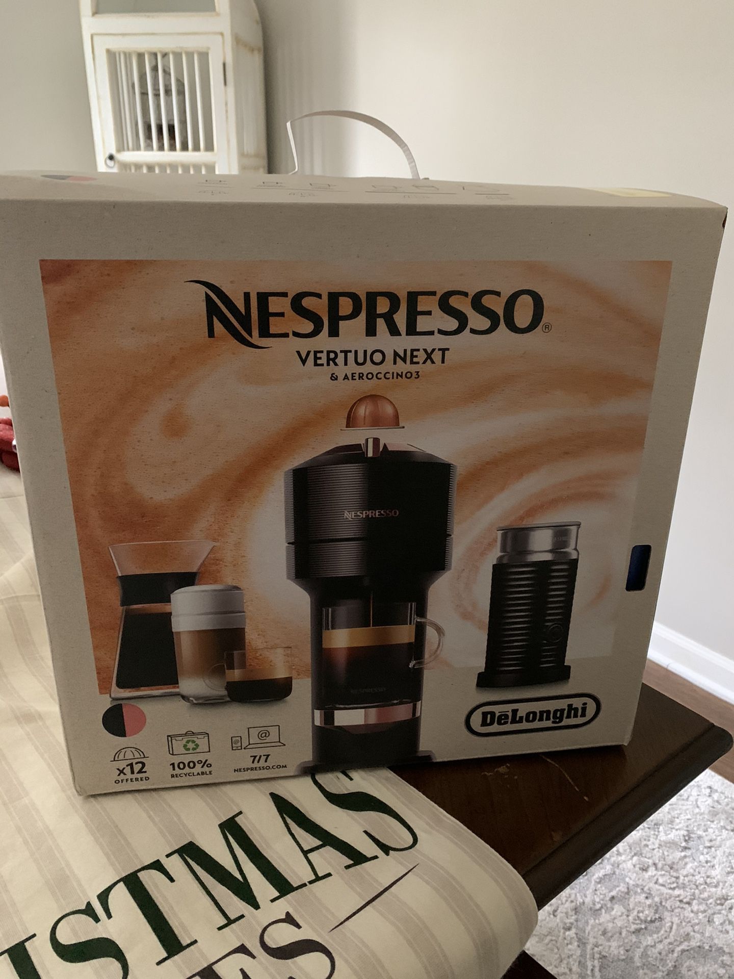Nespresso Vertuo Next & Aerroccino3 Coffee Maker (Brand New)