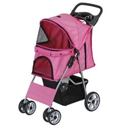 New Pink Dog Stroller 