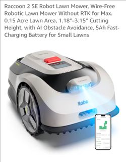 Raccoon 2 SE Robot Lawn Mower, Wire-Free Robotic Lawn Mower