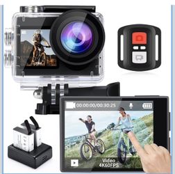 20MP 5X Zoom Action Camera with EIS, WiFi Remote Control誒
