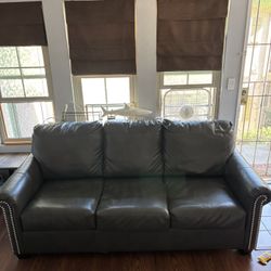 Leather Sleeper Sofa