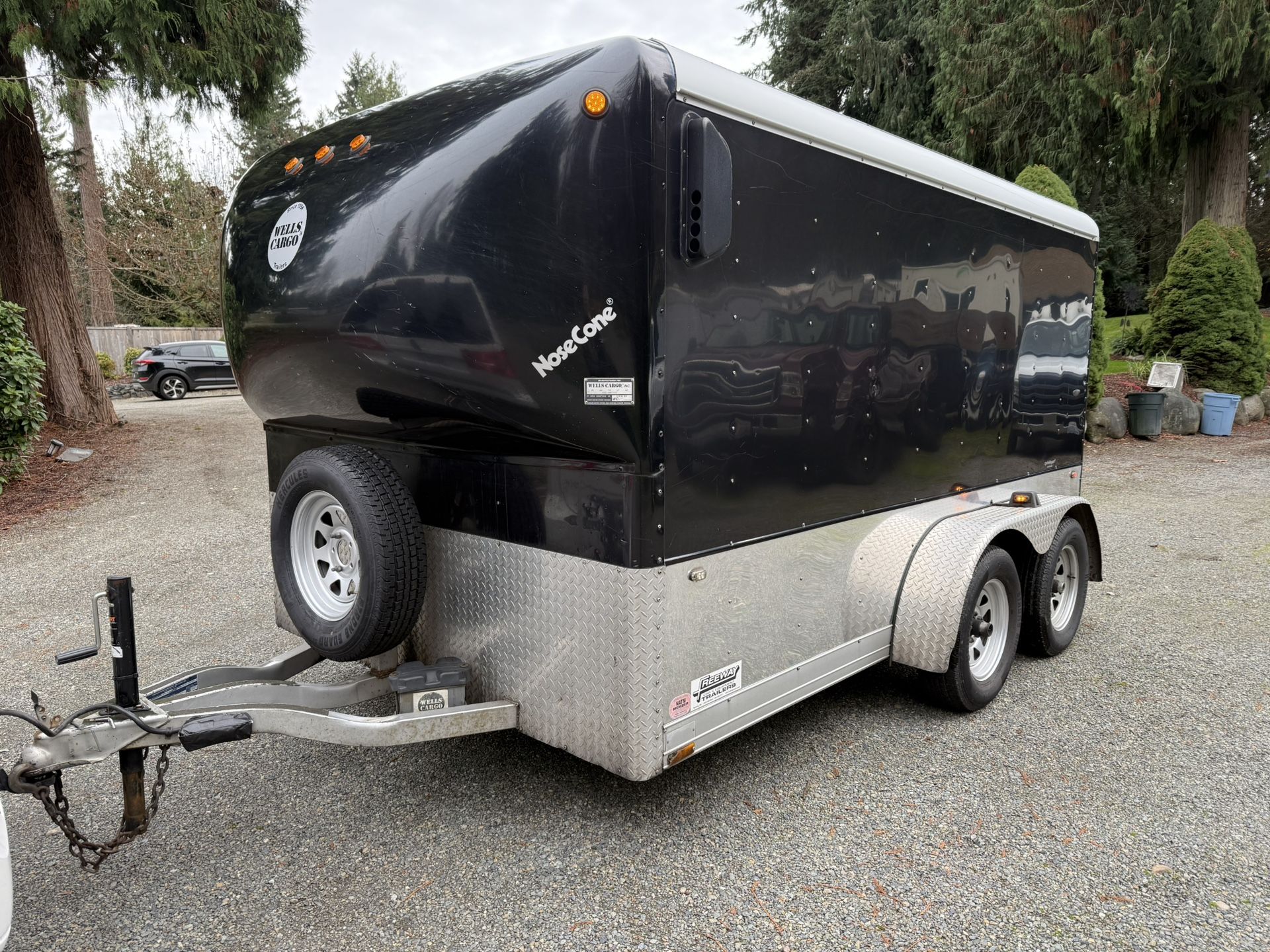 2001 Wells Cargo 12x6 Enclosed Cycle Wagon Trailer