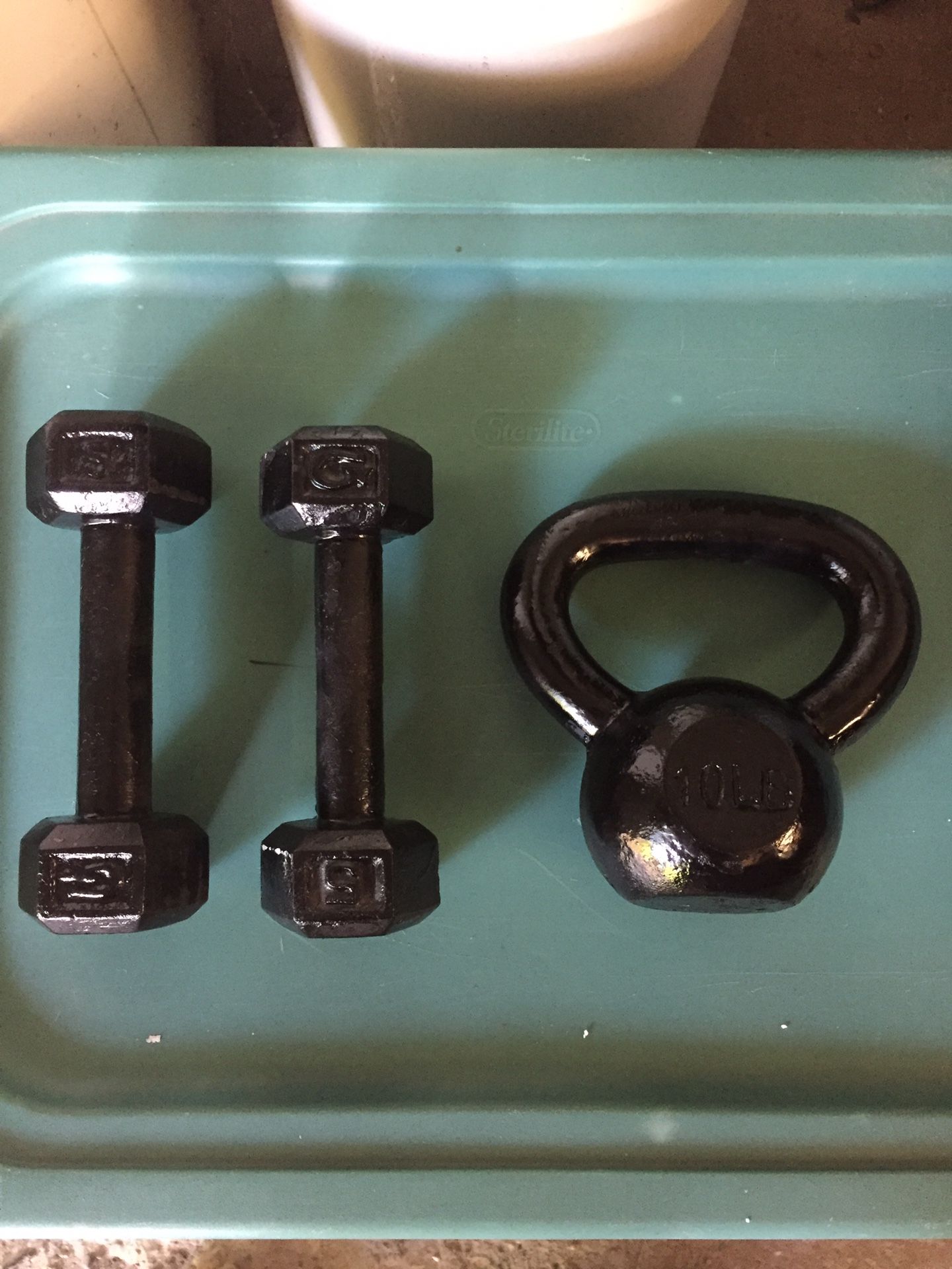 Weights, dumbbell kettlebell $20