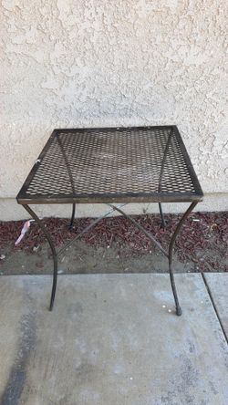 Iron patio table