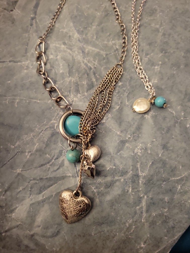 Duo Turquoise Lightweight Necklaces