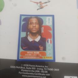 Michael Olise World Cup sticker Blue Border 
