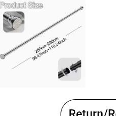 "No Drill Telescopic Rod "