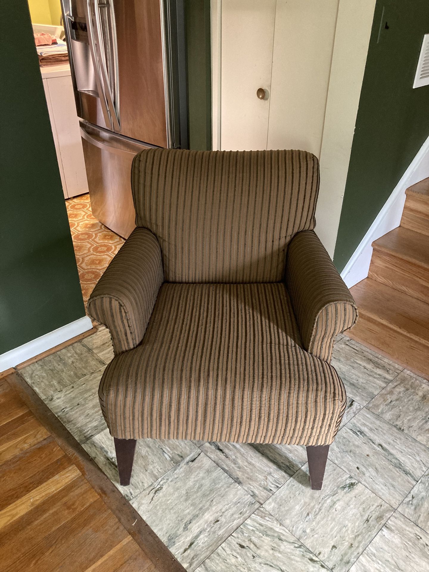 Green Striped Chair