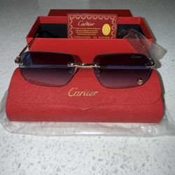 Cartier C Decor rimless sunglasses 