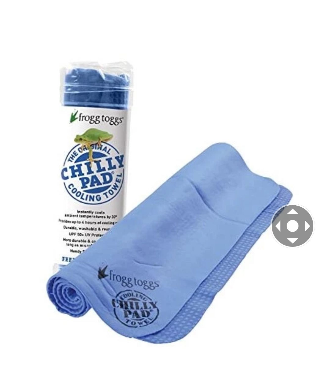 Frogg Toggs Chilly Pad The Original Cooling Towel Blue 33” x 13” SEALED