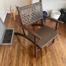 Brown Wicker/Cane Chair 