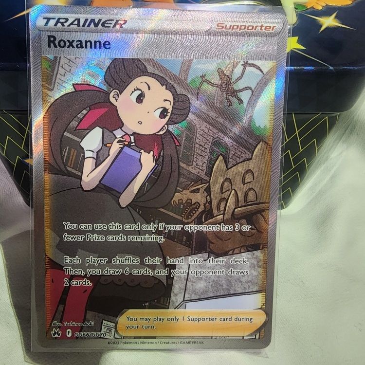 roxanne pokemon --card Amazon.com: Roxanne 150/189 - Pokemon Astral Radiance Trainer Card Lot - x4 main image 0