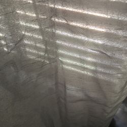 Gray and silver curtains 3 peice