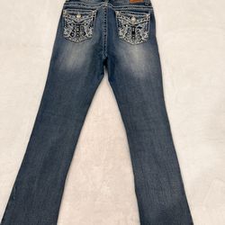 Women Boot Cut Jeans Mid Rise Flare 