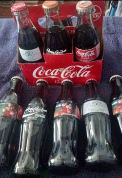 9 Vintage Coca-Cola Collector Bottles