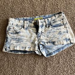 White Washed Booty Shorts