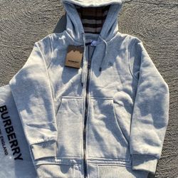 Gray Burberry Hoodie
