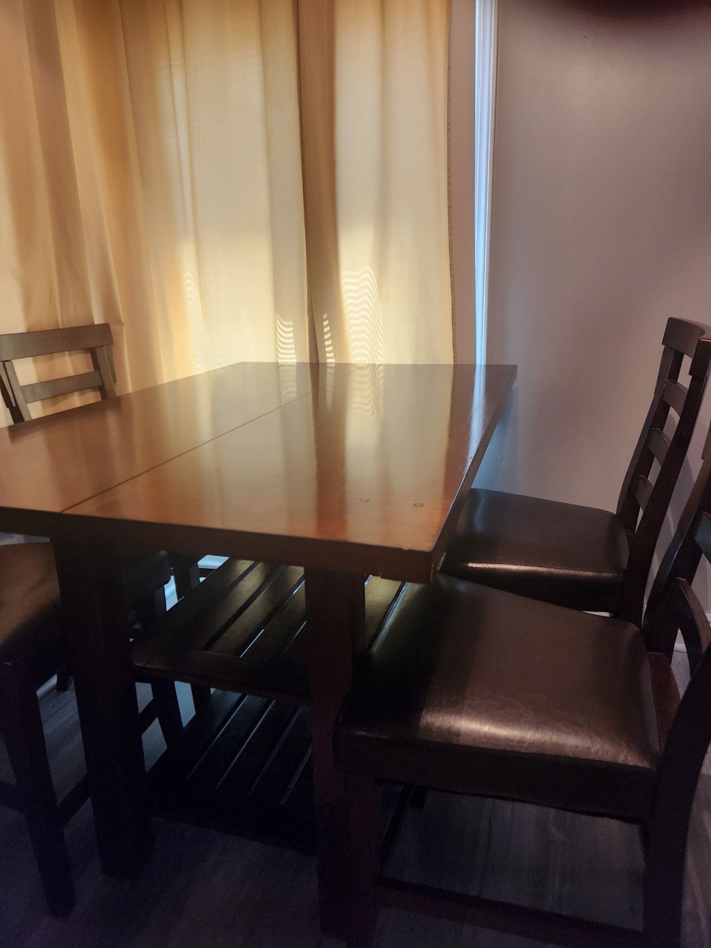 Wooden kitchen table