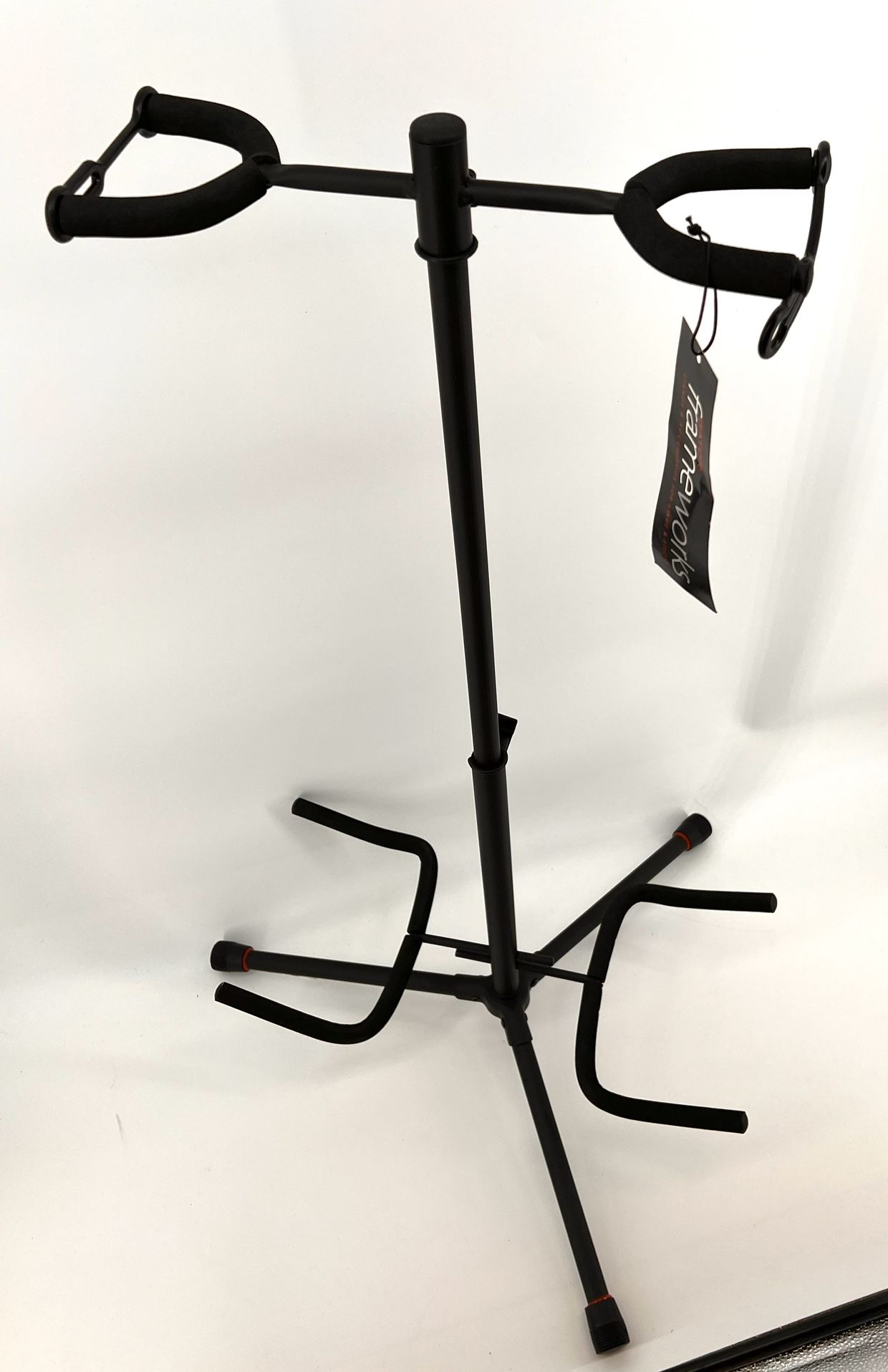 Gator Frameworks Adjustable Double Guitar Stand, Holds Two Electric or Acoustic Guitars GFW-GTR-200
