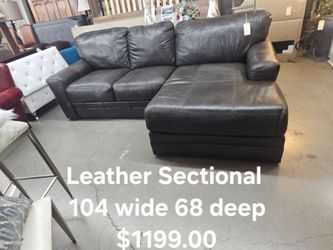 Sectional Leather 2 piece We are located at 2811 East Bell road. Another Time Around Furniture.