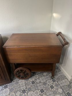 Oriental Antique Bar Cart