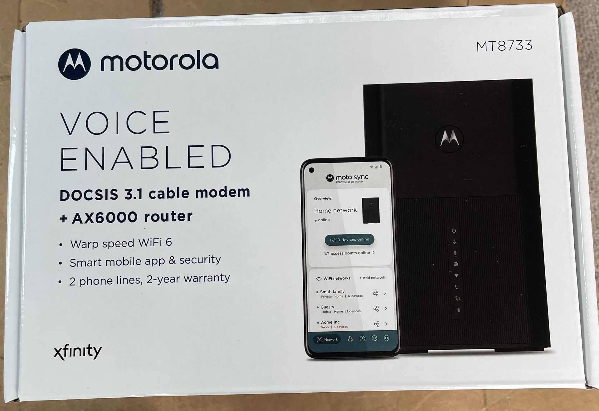 Cable Modem Router - Motorola MT8733