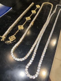 Tennis Chain And Bracelet