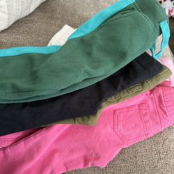 9 Pairs Of 2t Girls Pants 