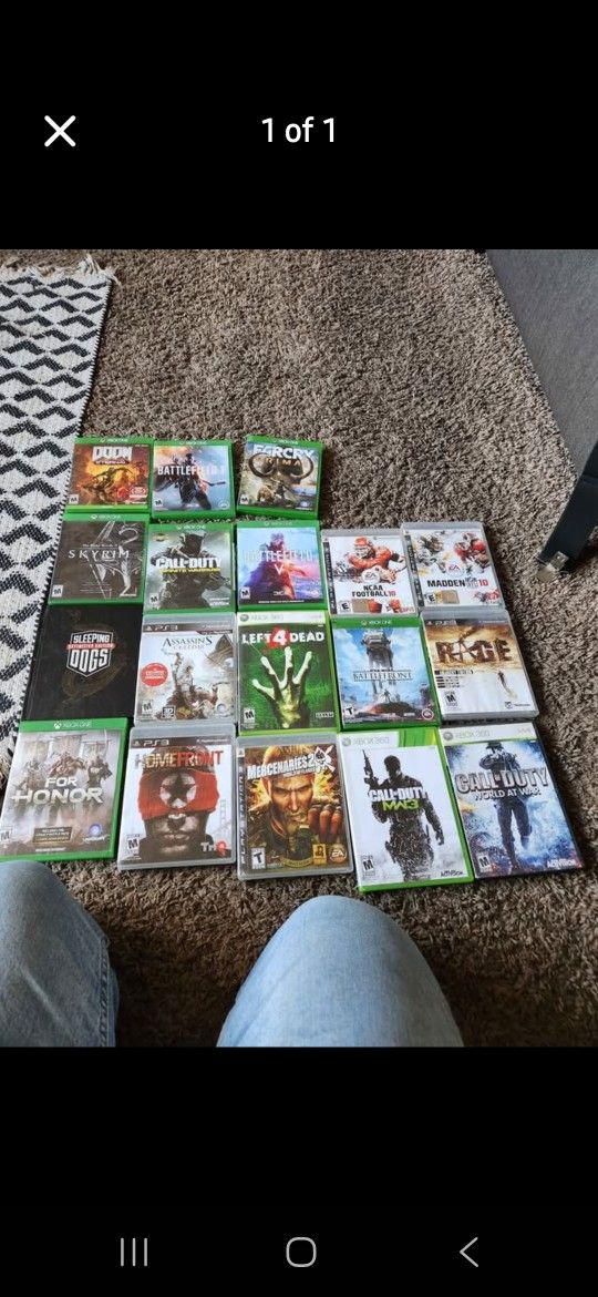 Xbox One/360/playstation 3 Games