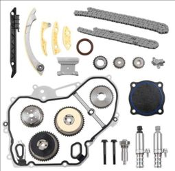 2.2 2.4 Engine Timing Chain Kit with Intake/Exhaust VVT Gears, Compatible with 2009-2017 Buick Lacrosse Regal GMC Pontiac Chevrolet, Replaces# 9-4202S