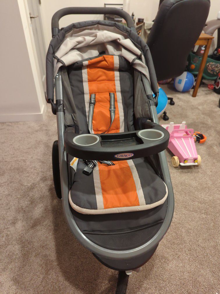Like New: Graco FastAction Fold Jogging Stroller, Gotham for Sale in ...