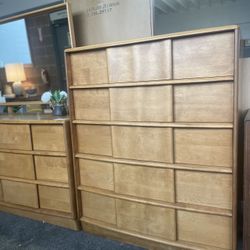 Heywood Wakefield Sculptura Tallboy Dresser