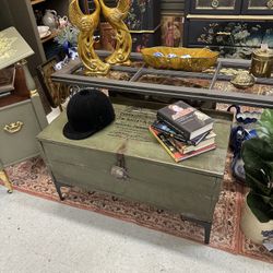 Custom Antique Trunk/coffee Table