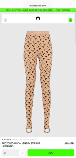 Marine Serre Moon Stirrup Leggings – Brand New – Size M