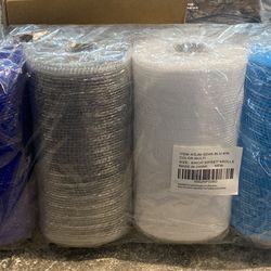 Deco Poly Mesh Ribbon, 4 colors, 6” X 30’  New !