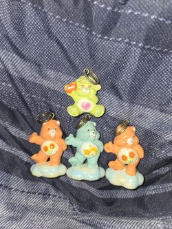 Care Bears 4 1985 Vintage Key Chains