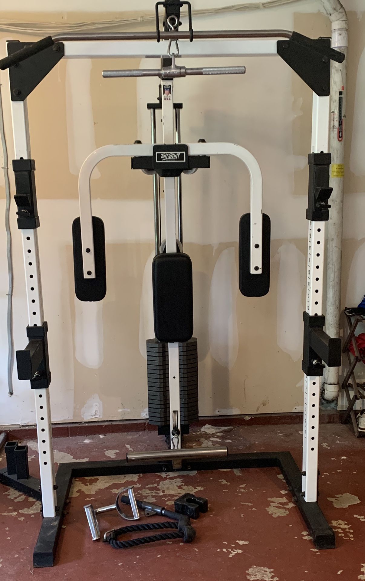 Power Rack with 200 pound weight stack