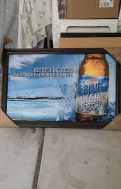 Blue Light Beer Sign