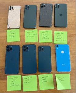 iPhones XR,11,12 LOT