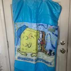 SpongeBob SquarePants Blue Sleeping Bag New 