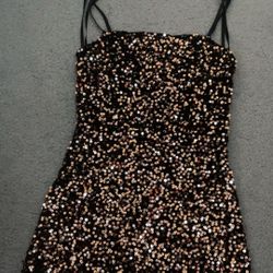Gold & Black Bling Dress Size XS
