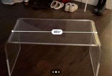 Acrylic coffee table