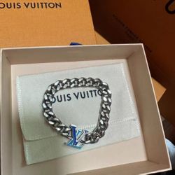 LV CHAIN Enamel Cuban Bracelet