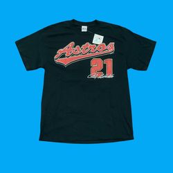 NWT Vintage Dynasty Houston Astros Andy Pettitte T-Shirt Adult Size Large