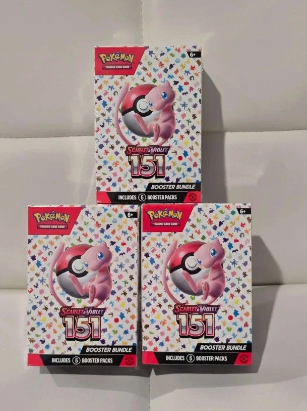 Pokemon TCG Scarlet & Violet 151 Booster Bundles New Sealed