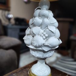 1960s Italian Porcelain Fruit Table Lamp