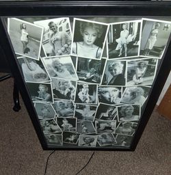 Marilyn Monroe B&W Framed Collage