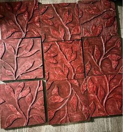 Living space Leaf paintings