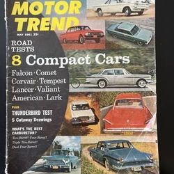 May 1961 Motor Trend Magazine - Road Test 8 Compact Cars- Ford Concept