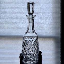 Waterford Alana Decanter 13” (*RARE FEATURES*) Vintage Crystal 1952-69 Ireland EXCELLENT